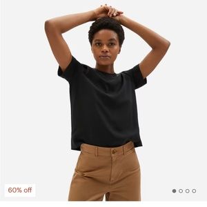 Everlane Japanese go weave swing tee in clay